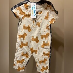 Carter’s Child Of Mine Rompers 2 pairs 0-3 months